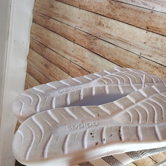 Adidas Cloudform Gray and White Sneakers - Picture 3 of 5